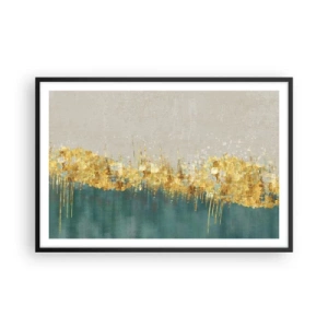 Poster în ramă neagră - Frontiera de aur - 91x61 cm