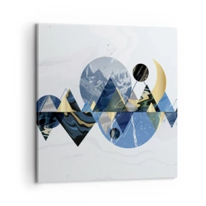 Tablou pe pânză - Peisaj geometric - 60x60 cm