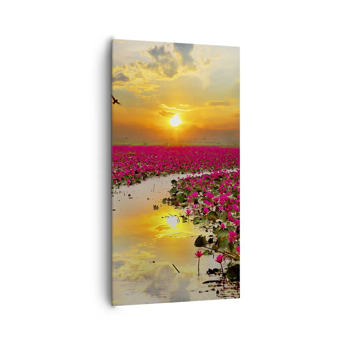 Tablou pe pânză - Viața secretă a lacului - 65x120 cm