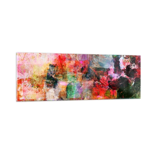 Tablou pe sticlă - O călătorie prin roz - 90x30 cm