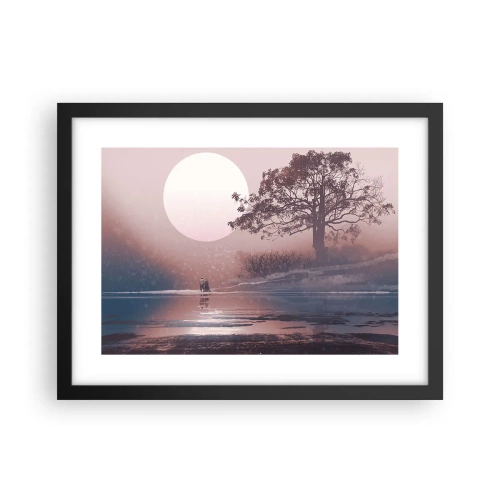 Poster în ramă neagră - Minuni nocturne - 40x30 cm