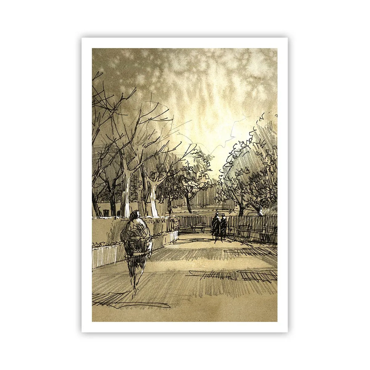 Poster - Un moment reținut cu pene - 70x100 cm