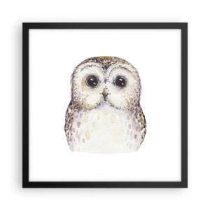 Poster în ramă neagră - Uită-te în ochii mei - 40x40 cm