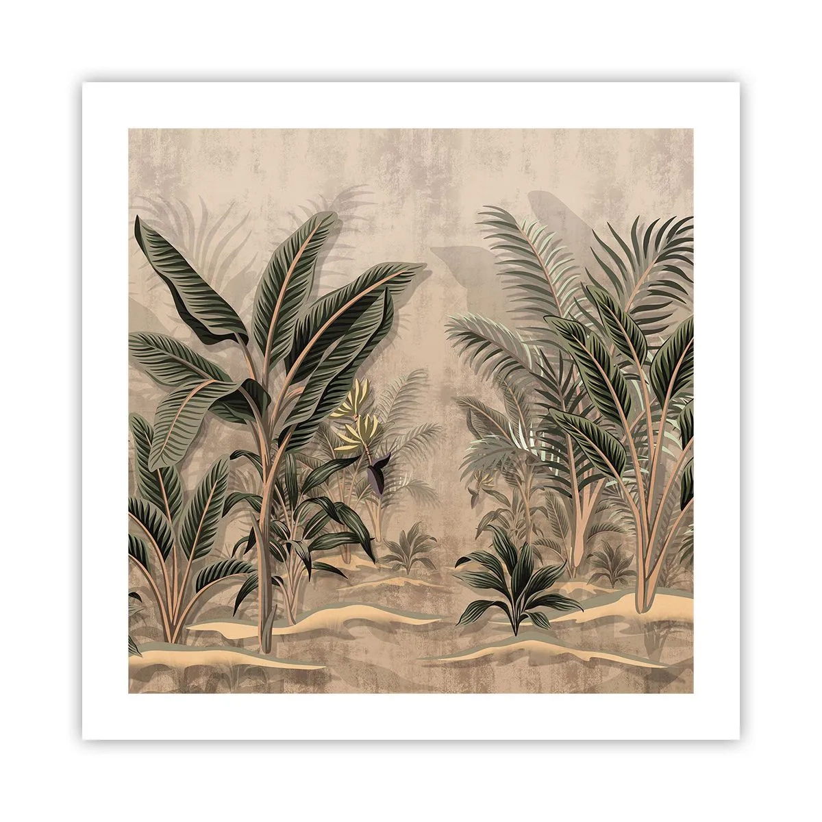 Poster - Gravură în stil colonial - 50x50 cm