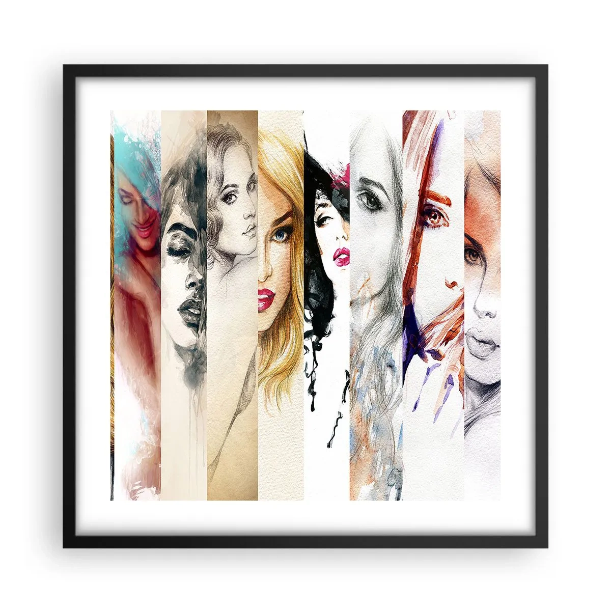 Poster în ramă neagră - Și întotdeauna ești TU - 50x50 cm