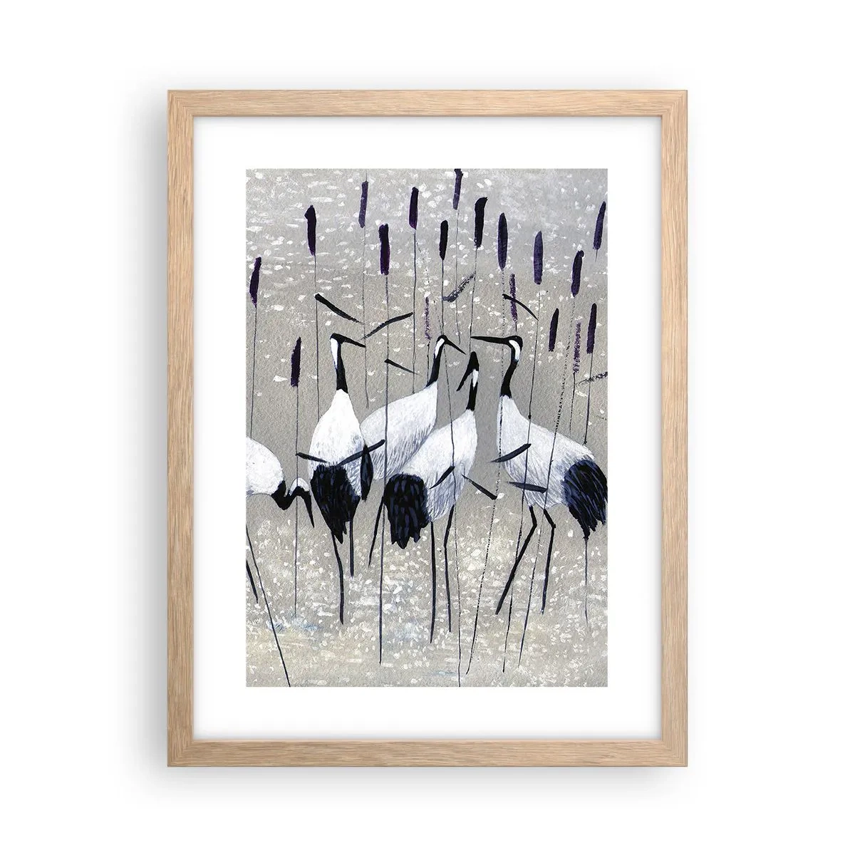 Poster în ramă de stejar deschis - Printre ai tăi - 30x40 cm