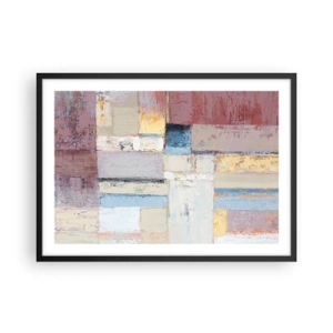 Poster în ramă neagră - Liniștea geometriei - 70x50 cm