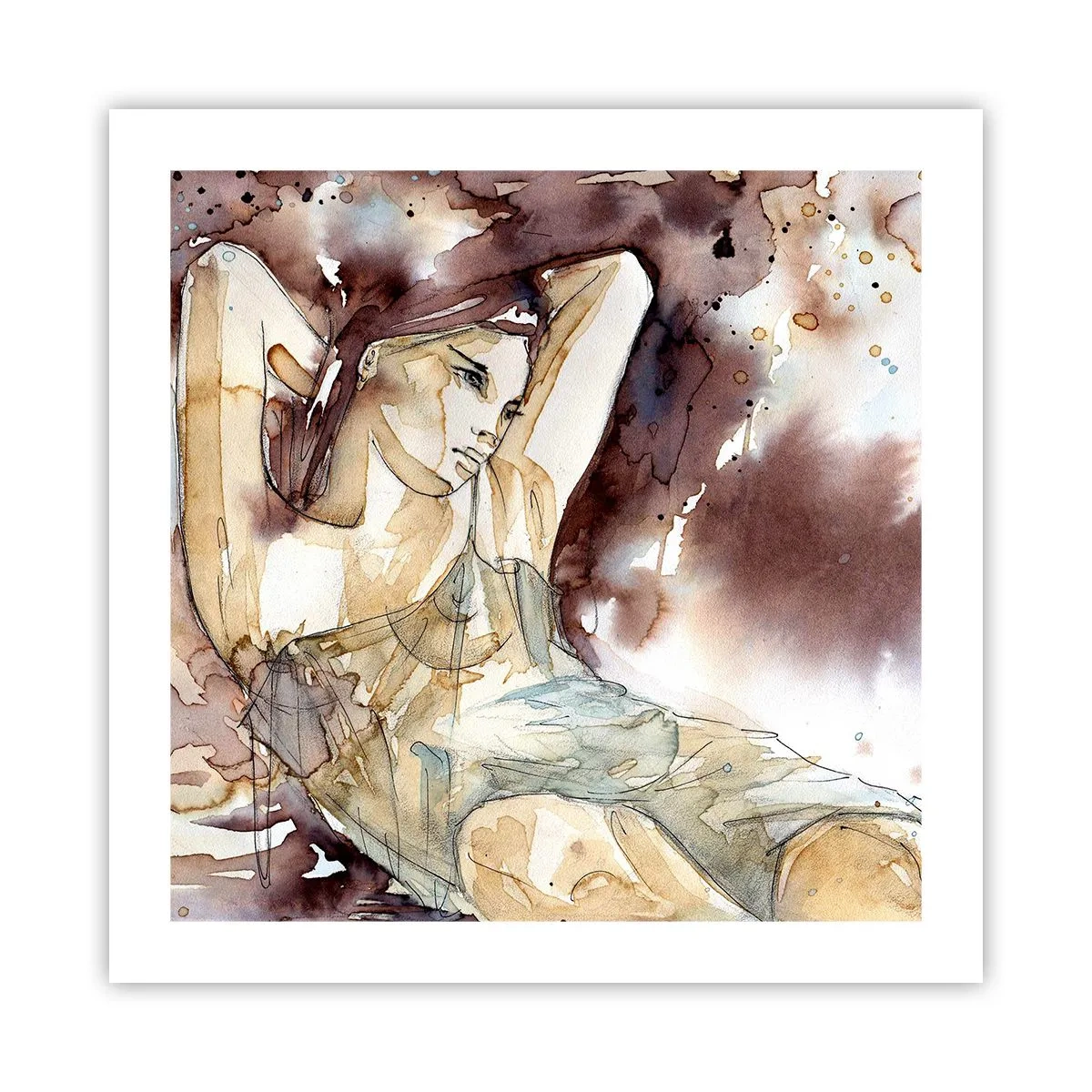 Poster - Într-o dispoziție mov deschis - 50x50 cm