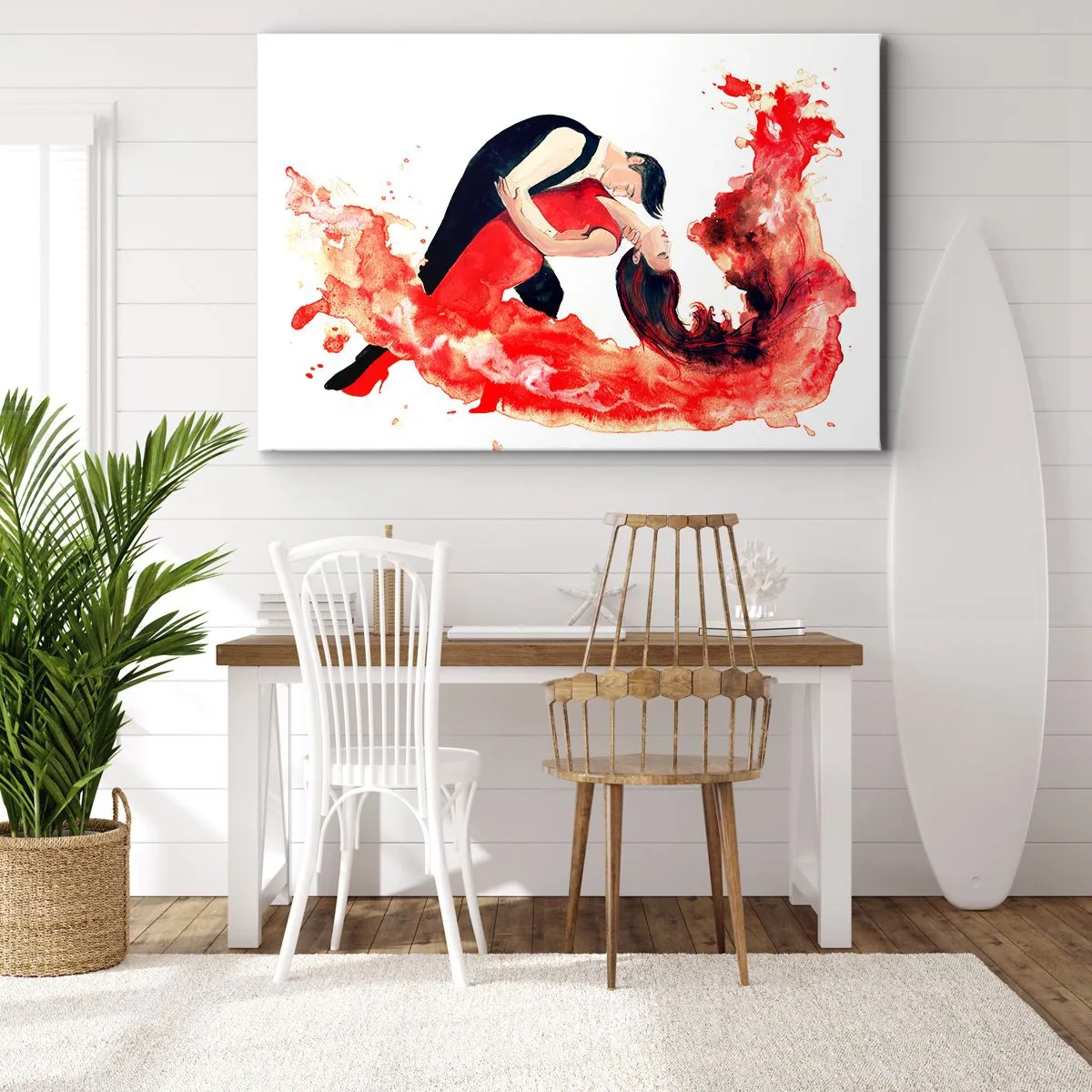 Tablou pe pânză - Tango - un val senzual - 120x80 cm