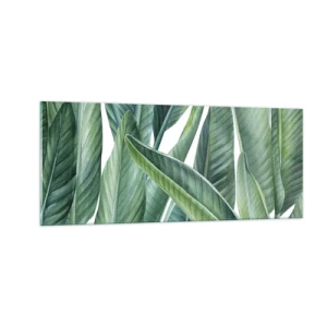Tablou pe sticlă - Verdeața în sine - 100x40 cm