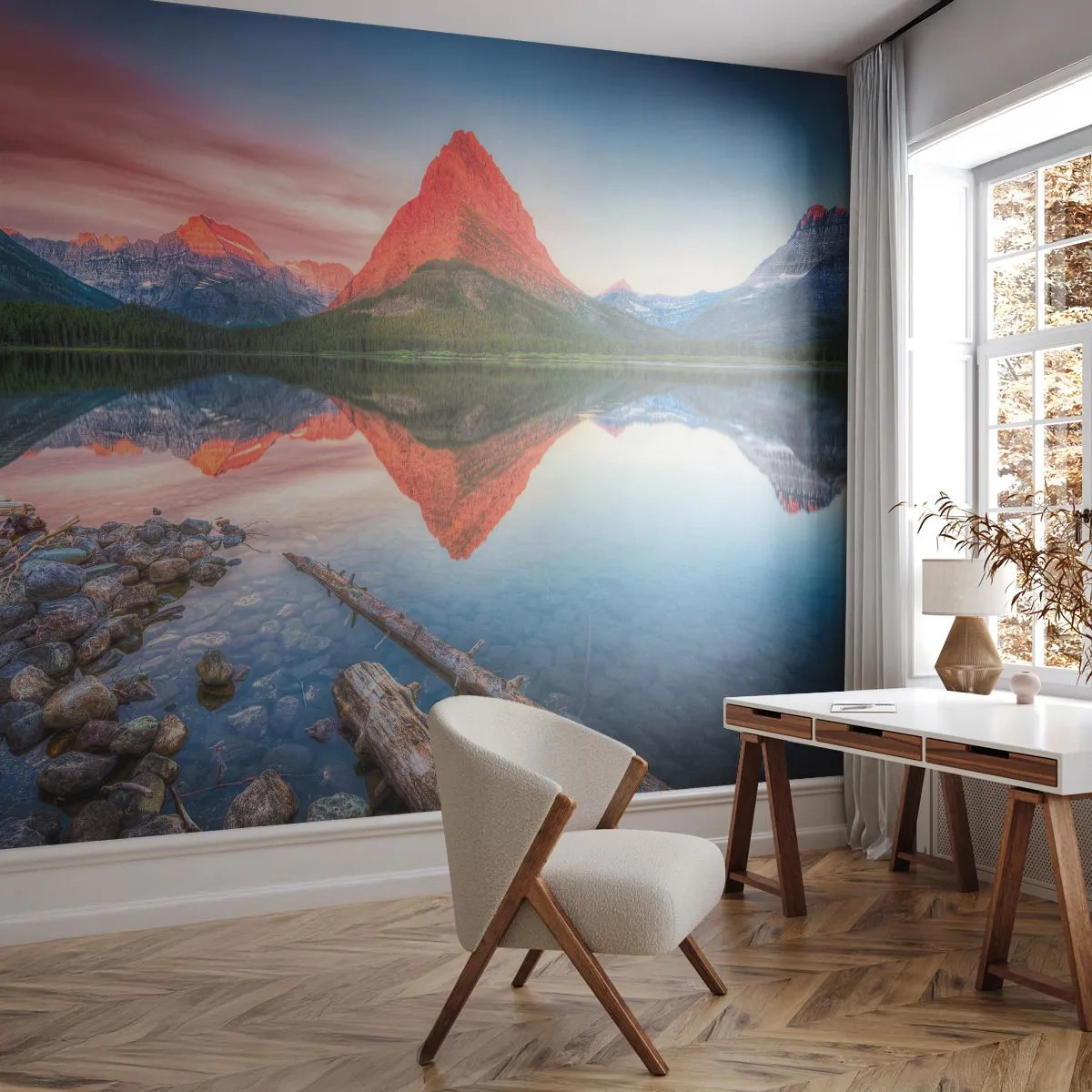 Tapet Standard Eco - Căldură și frig - Peisaj, Munţi, pădure - 200x140 cm