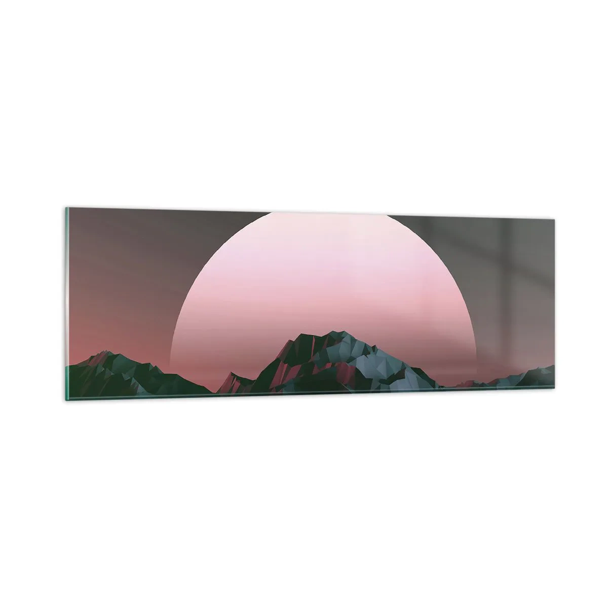 Tablou pe sticlă - Într-o galaxie învecinată - 90x30 cm