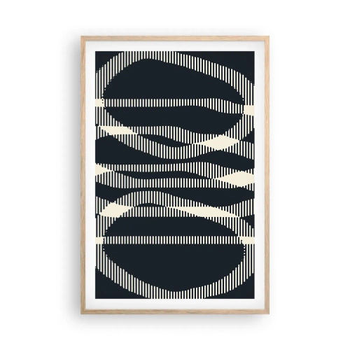 Poster în ramă de stejar deschis - Încercare de străpungere a întunericului - 61x91 cm