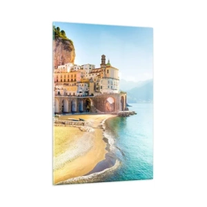 Tablou pe sticlă - Un oraș incredibil - 80x120 cm