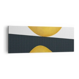 Tablou pe pânză - În primul rând: aurul - 140x50 cm