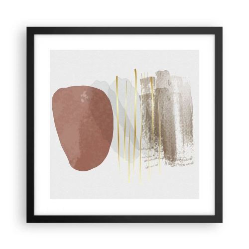 Poster în ramă neagră - Colonadă abstractă - 40x40 cm