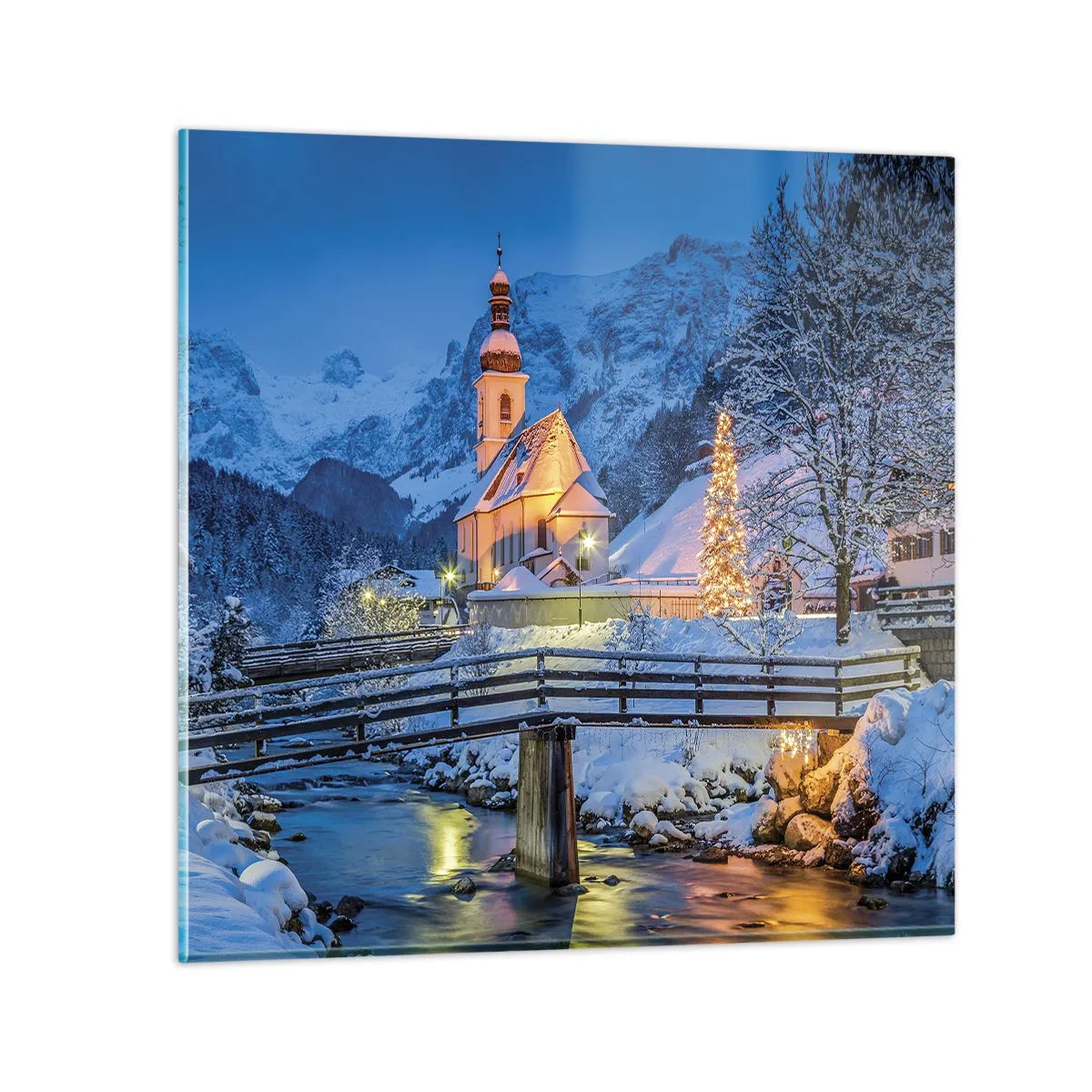 Tablou pe sticlă - Spiritul Crăciunului - 70x70 cm