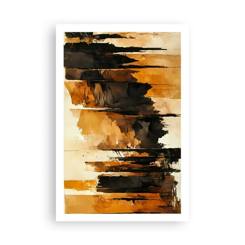 Poster - Armonie de negru și auriu - 61x91 cm