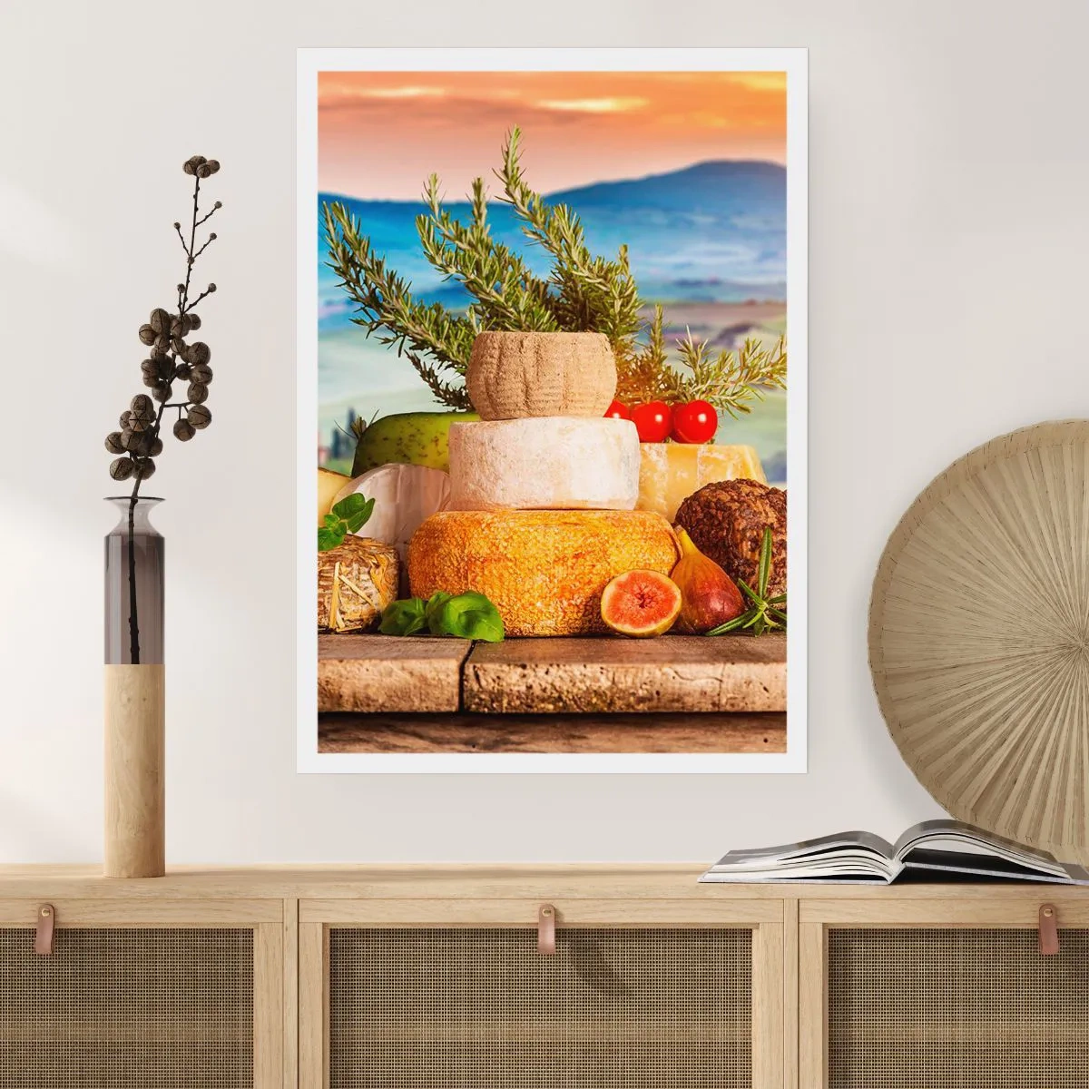 Poster - Bucurie de viață în stil italian - 70x100 cm