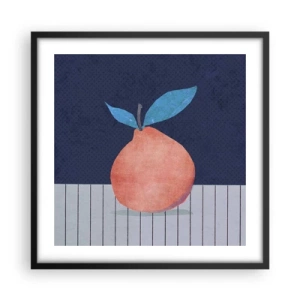 Poster în ramă neagră - Convexitate și plan - 50x50 cm