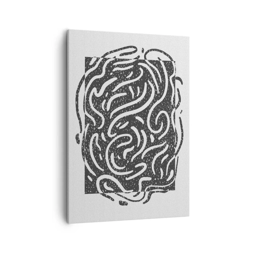 Tablou pe pânză - Abstracție: dansul bucuriei - 50x70 cm