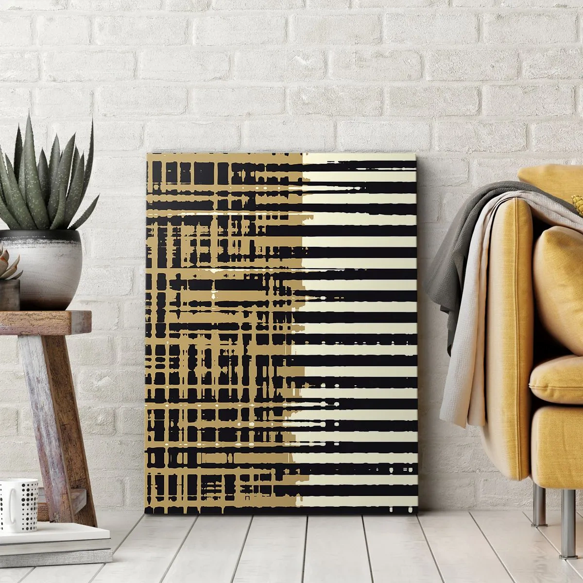 Tablou pe pânză - Abstracție arhitecturală - 45x80 cm