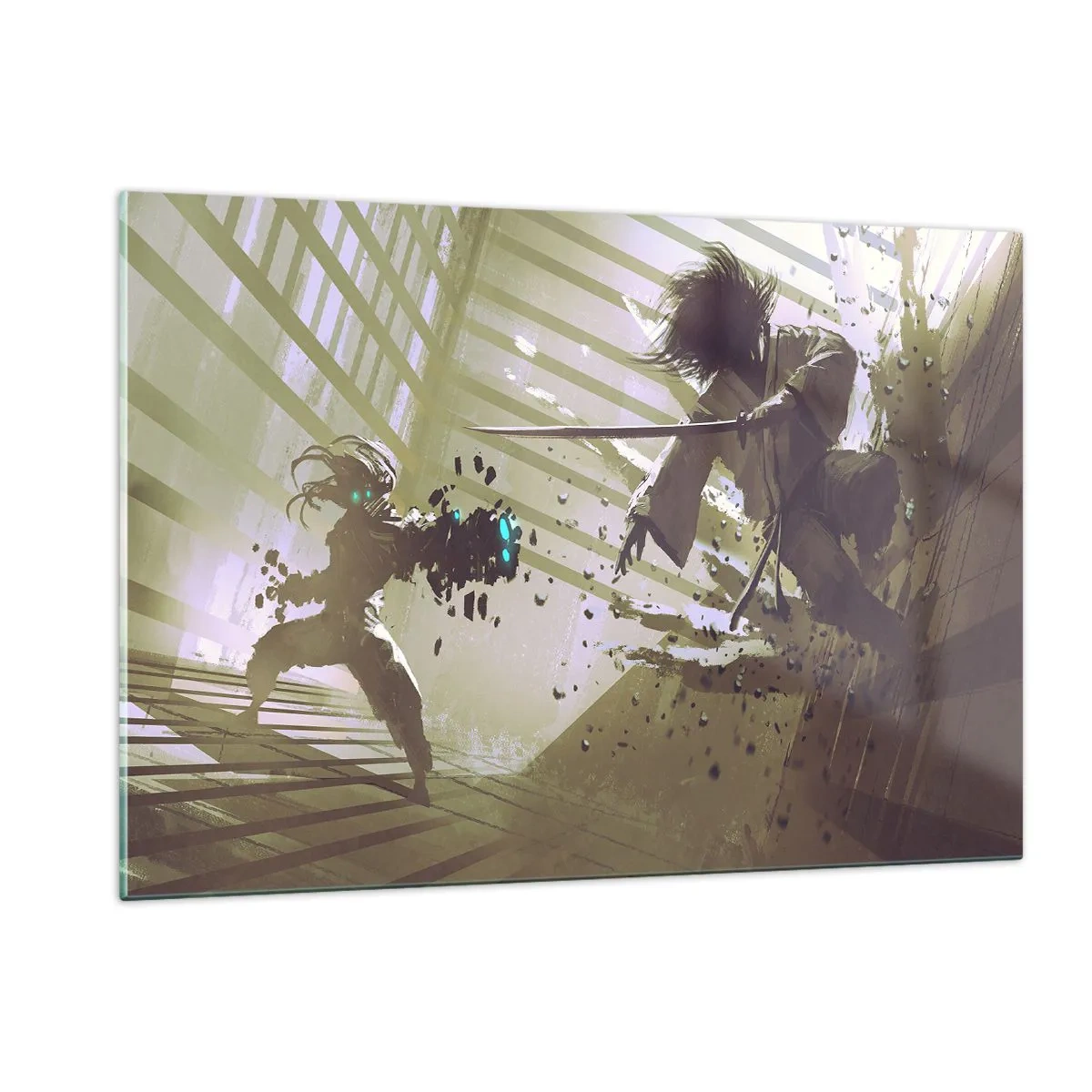 Tablou pe sticlă - Și tu poți fi samurai - 120x80 cm