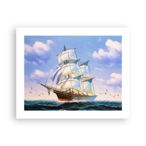 Poster - Cu mândrie în vânt - 50x40 cm