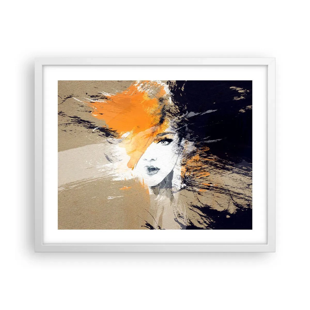 Poster în ramă albă - Și se face lumină - 50x40 cm