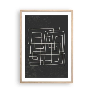 Poster în ramă de stejar deschis - Nu atât de simplu - 50x70 cm