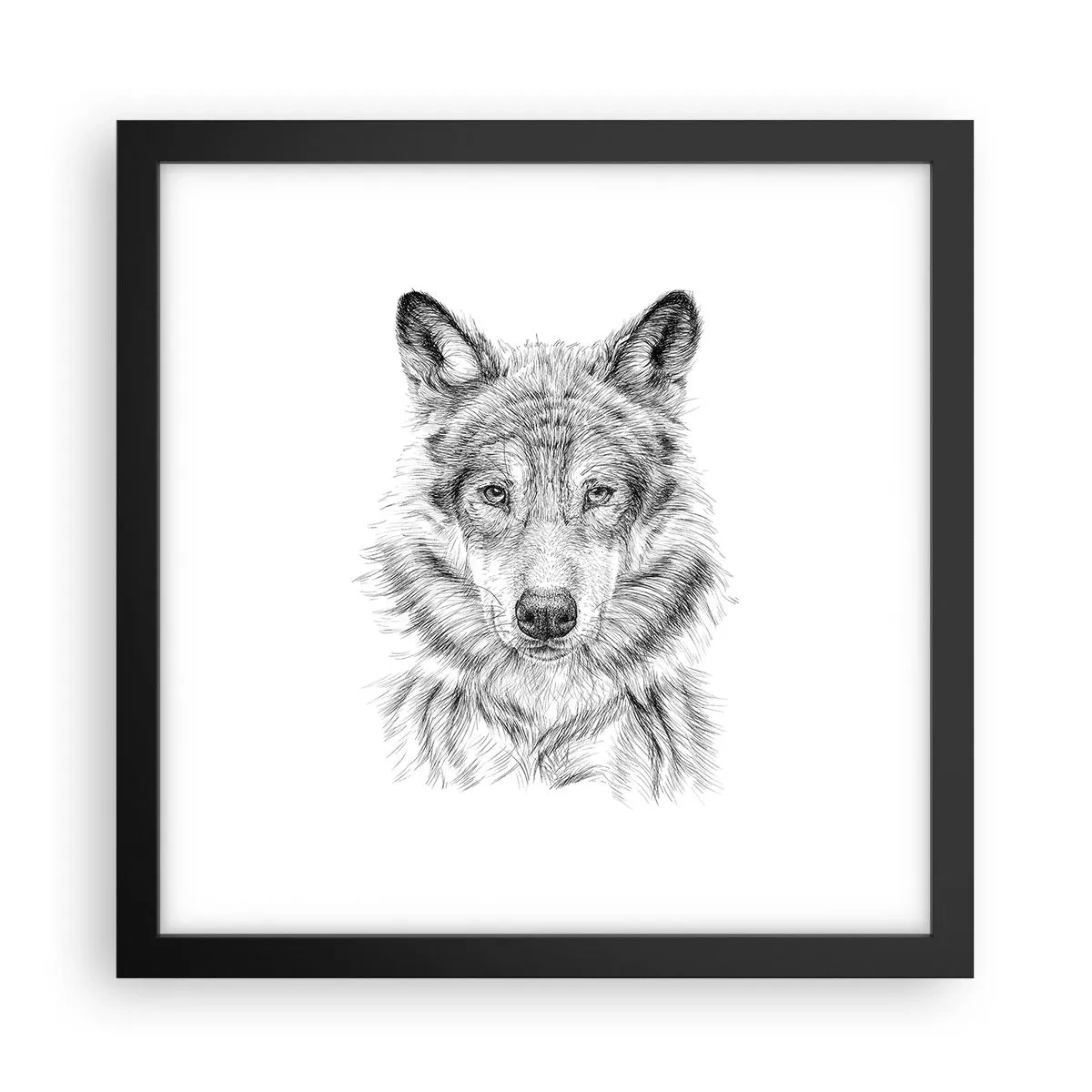 Poster în ramă neagră - Un lider înnăscut - 30x30 cm