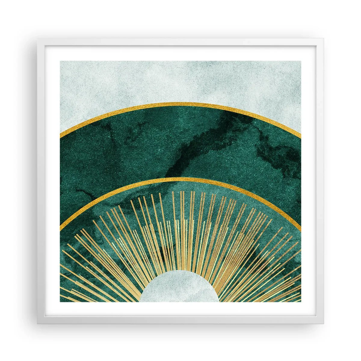 Poster în ramă albă - Un alt sistem solar - 60x60 cm