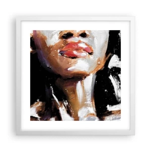 Poster în ramă albă - Mândrie fără prejudecăți - 40x40 cm