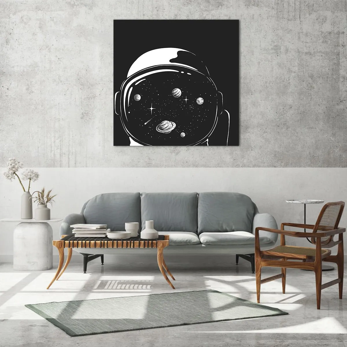 Tablou pe sticlă - Mișto priveliște - 70x70 cm