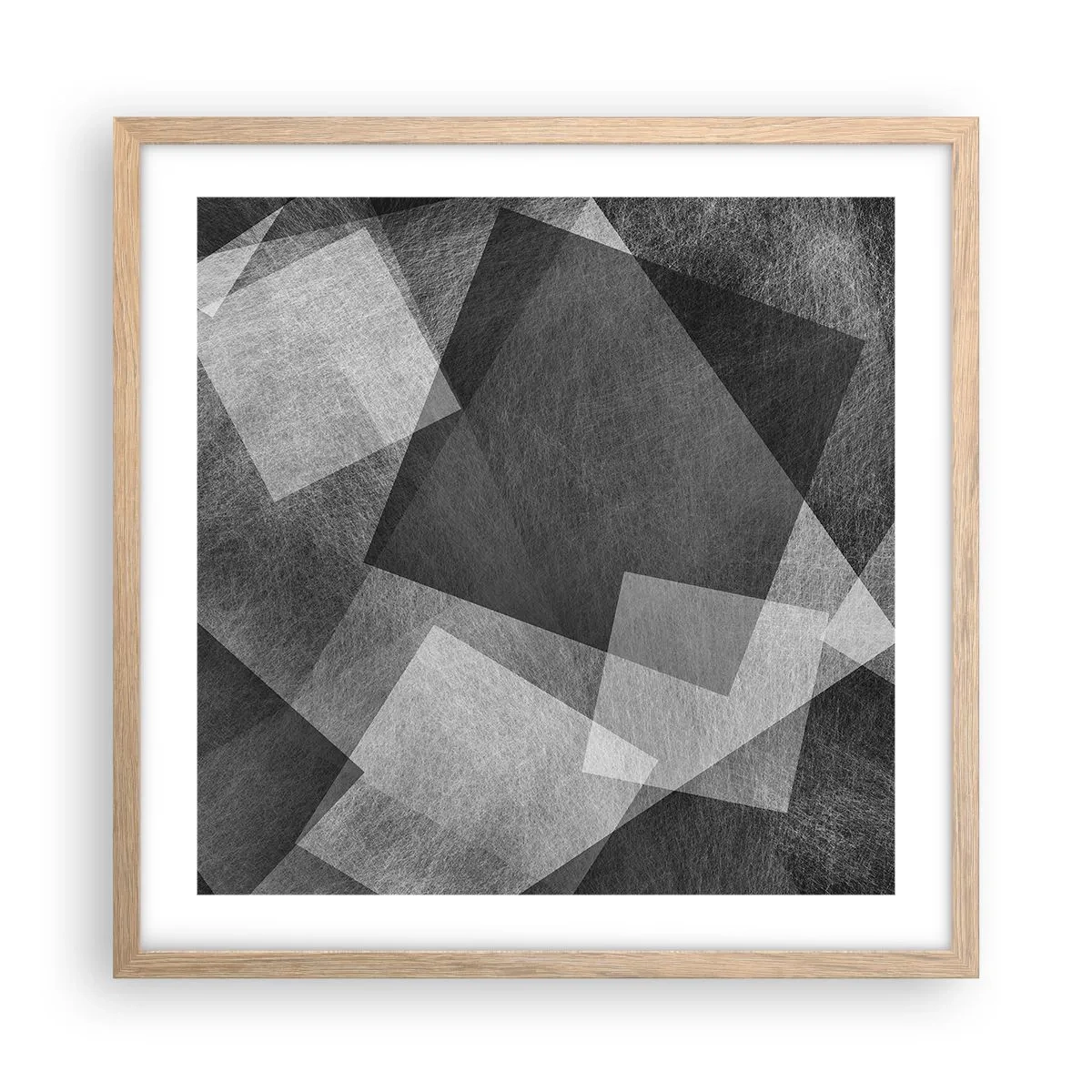 Poster în ramă de stejar deschis - Un simbol etern al permanenței și al ordinii - 50x50 cm