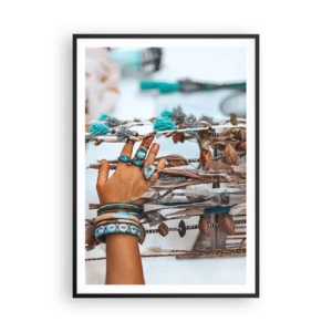 Poster în ramă neagră - Comori locale - 70x100 cm