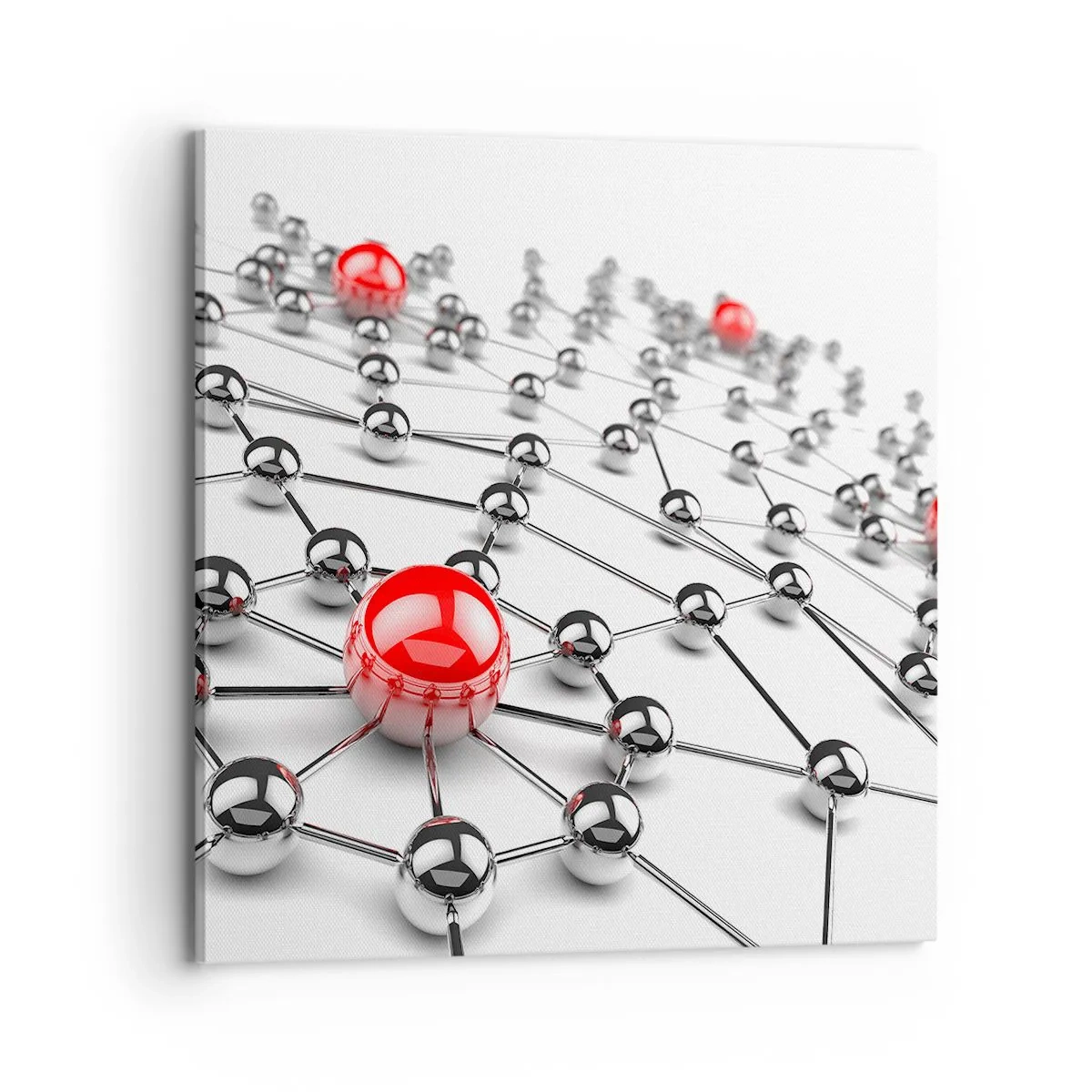 Tablou pe pânză - Plasă de argint - 70x70 cm