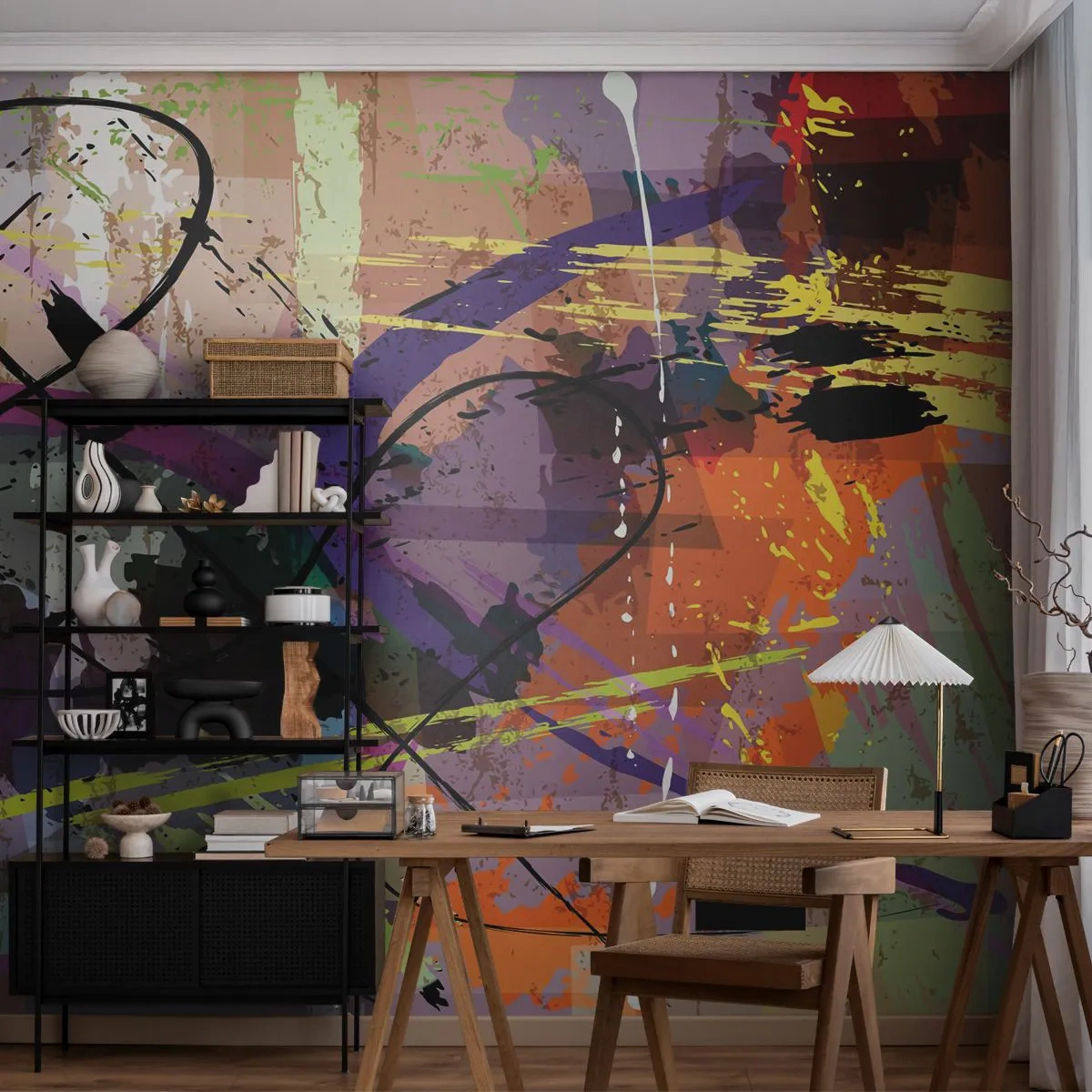 Tapet Premium Sand - Poate fi drept sau de jur împrejur - Abstracția, Bucată, Model modern - 100x70 cm
