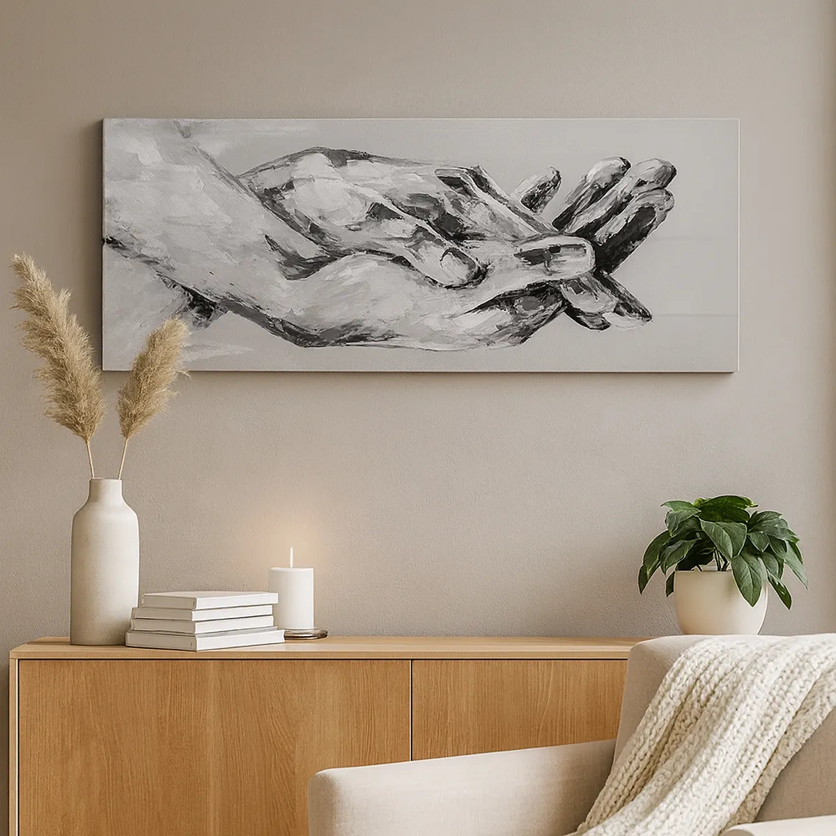 Tablou pe pânză - Începutul... - 30x30 cm