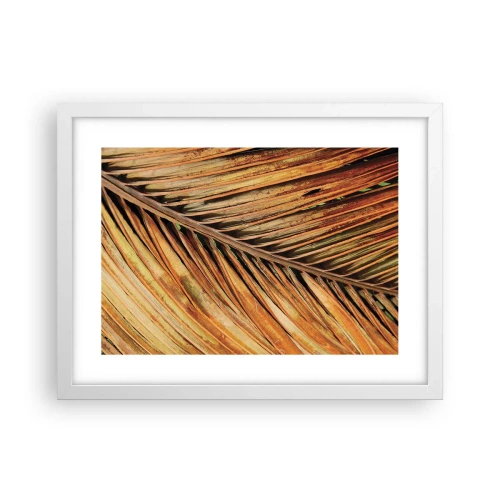 Poster în ramă albă - Aur de nucă de cocos - 40x30 cm