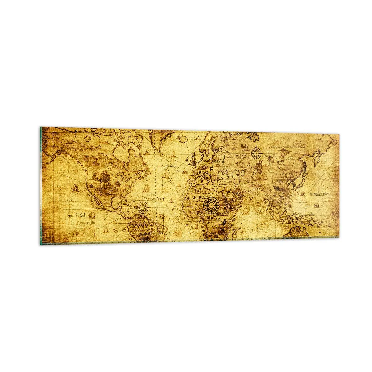 Tablou pe sticlă - Această lume ciudată - 90x30 cm