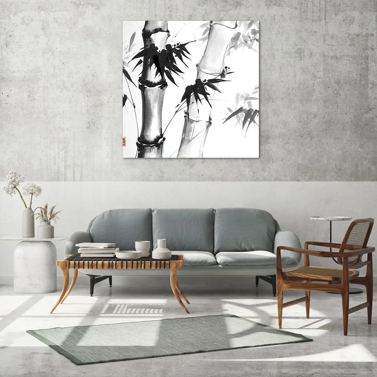 Tablou pe sticlă - Primul-plan al Orientului - 60x60 cm