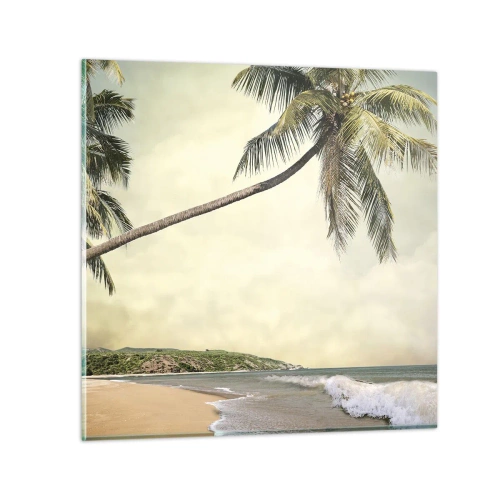 Tablou pe sticlă - Vis tropical - 40x40 cm