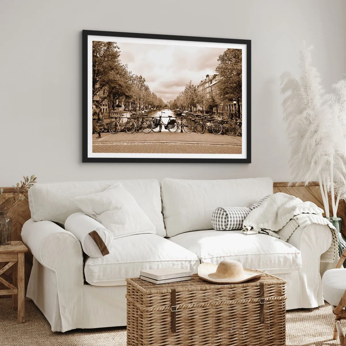 Poster în ramă neagră - Atmosfera olandeză - 70x50 cm