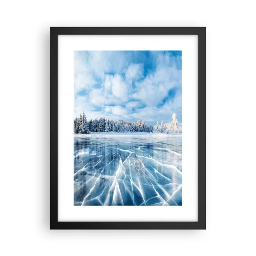 Poster în ramă neagră - O priveliște orbitoare și cristalină - 30x40 cm
