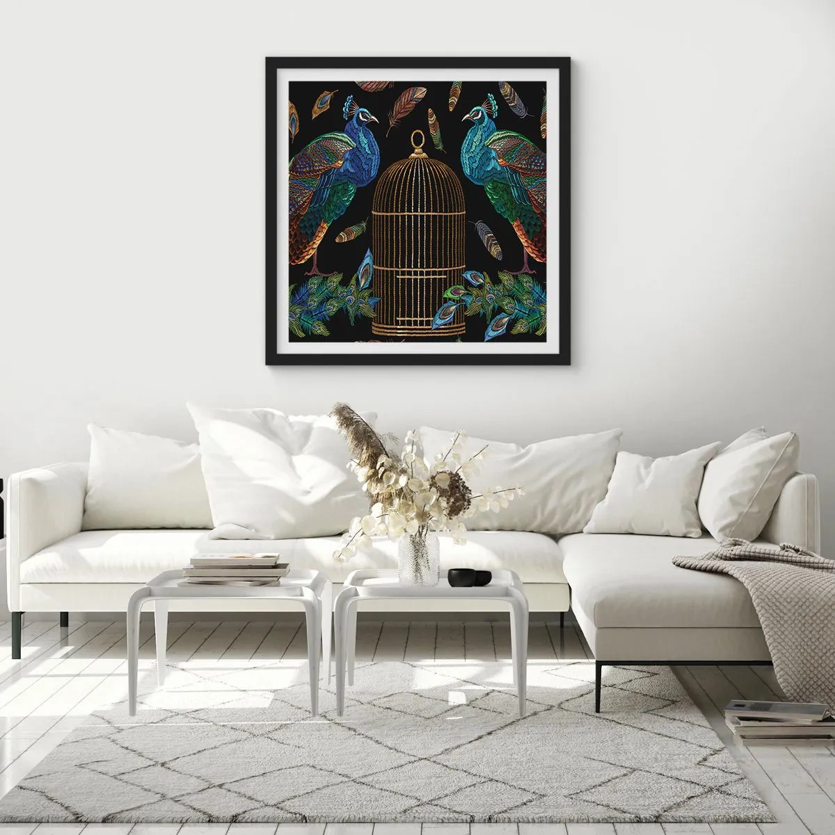 Poster în ramă neagră - În veșmânt regal - 30x30 cm