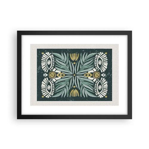 Poster în ramă neagră - Ca un decupaj folcloric - 40x30 cm