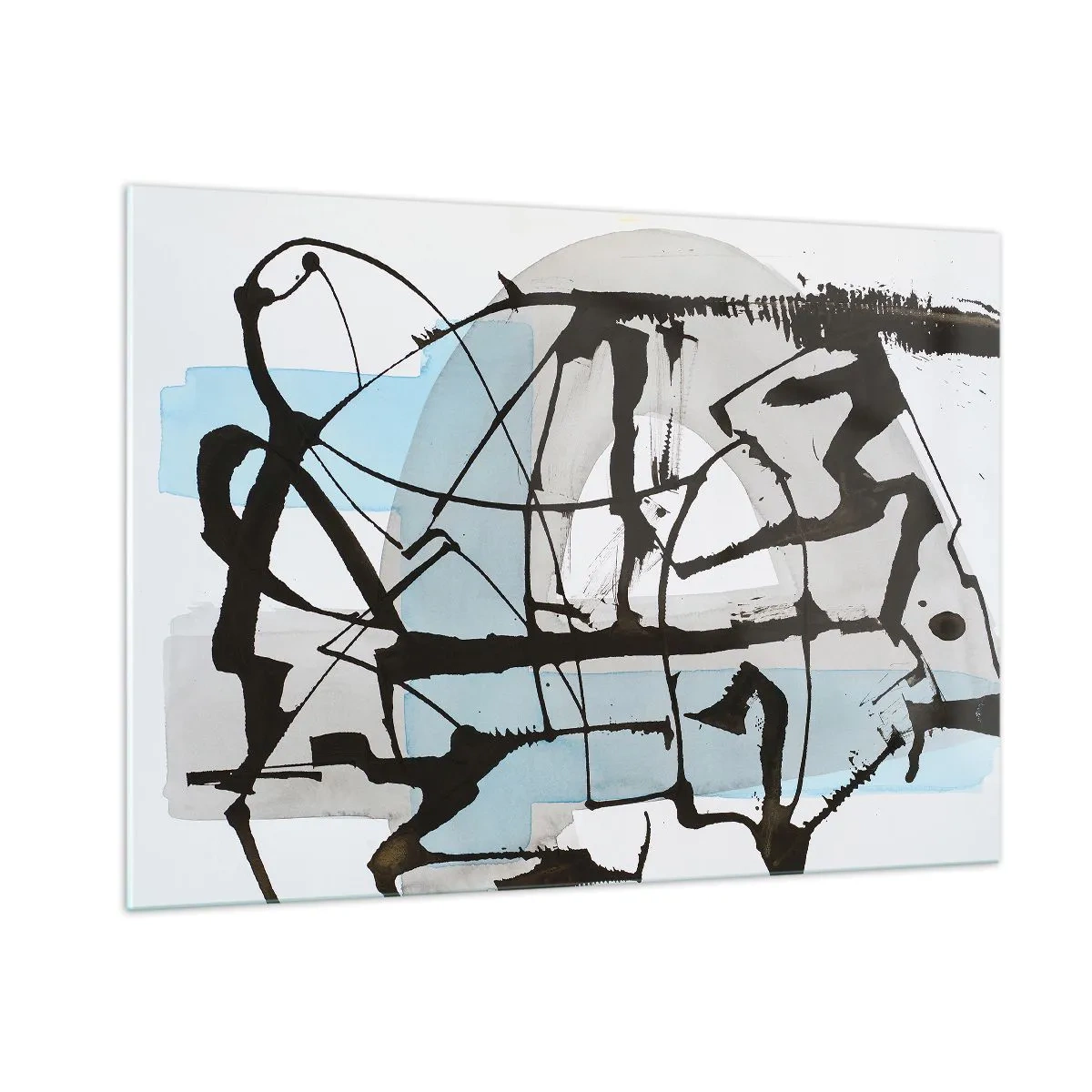 Tablou pe sticlă - Cu toate acestea, albastru - 100x70 cm