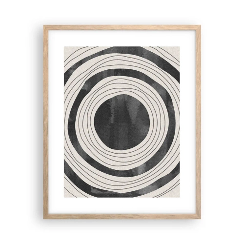 Poster în ramă de stejar deschis - Direct la subiect - 40x50 cm