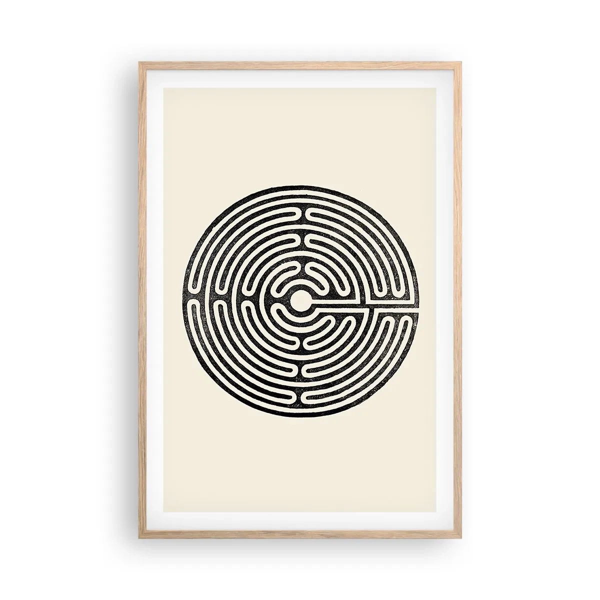 Poster în ramă de stejar deschis - Ordine secretă - 61x91 cm